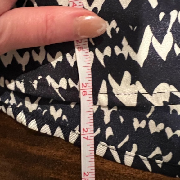 Ryegrass XXL woman’s Patterned Top, navy and white pullover blouse, EUC, work - Picture 5 of 8